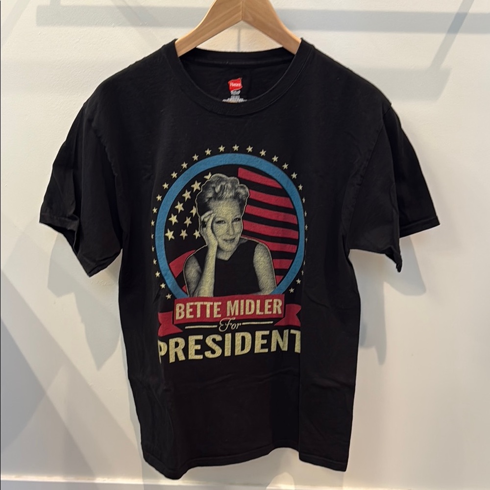 Hanes Black Bette Midler Graphic Tee